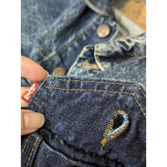 VTG Levi's 1980s Type 3 lll Trucker Jacket Men's Size L Made In USA 57508 rare - Picture 13 of 16